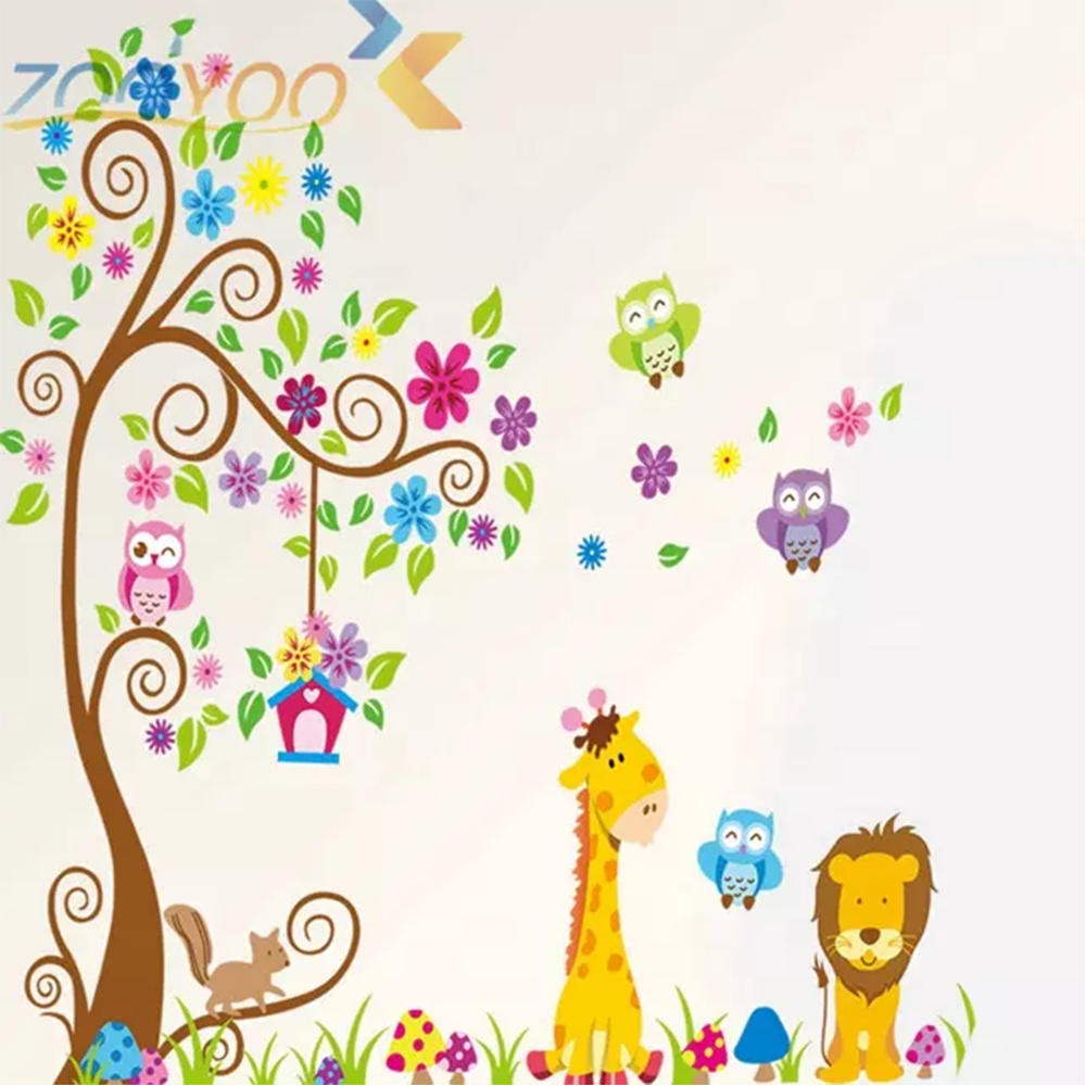 Children's Room Baby Bedroom Removable Vinyl Waterproof Wall Stickers Decorative