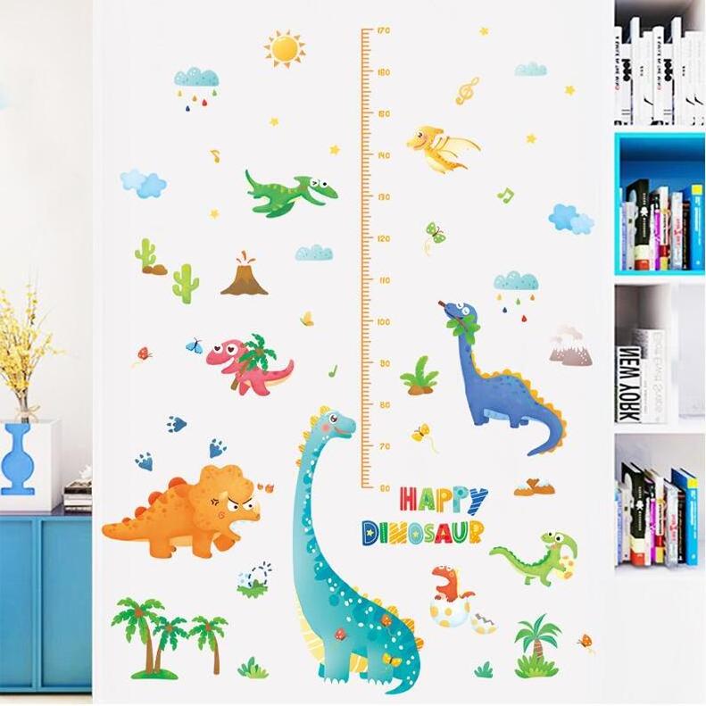 Giraffe Height Growth Chart Wall Sticker Custom Removable Wall Stickers For Kids Nursery Bedroom Living Room