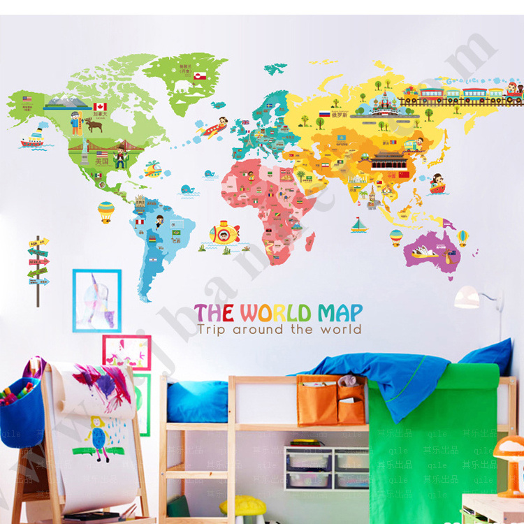 Removable Wall Sticker Decal Cartoon Giraffe Monkey Kids Height Chart Wall Sticker Nursery Kids Room Decoration