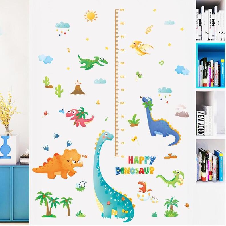 Removable Wall Sticker Decal Cartoon Giraffe Monkey Kids Height Chart Wall Sticker Nursery Kids Room Decoration