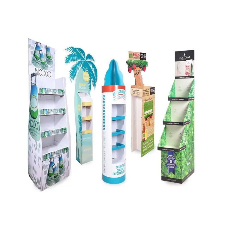 Customized PVC Foam Board Creative Advertising Pop Floor Display Stand Store Pop Display Stand