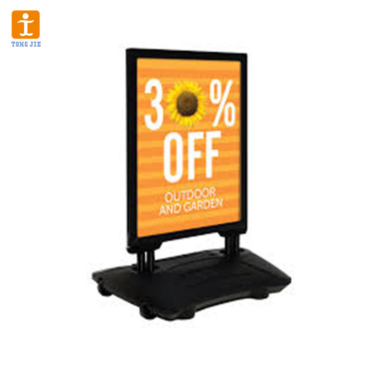 A Frame Sidewalk Sign Outdoor Poster Holder Stand One Sided Poster Outdoor Advertising Sign