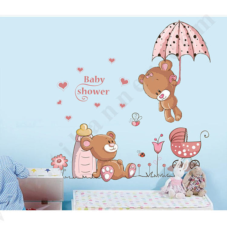 Custom Modern Moisture Proof Sound Absorbing  Cartoon Wall Sticker For Home Decoration