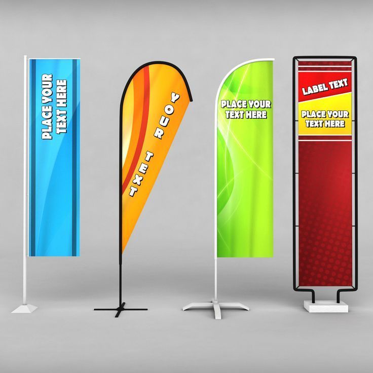 Custom Outdoor Trade Rectangle Feather Teardrop Stand Flags Beach Business Banners for Sublimation Printing