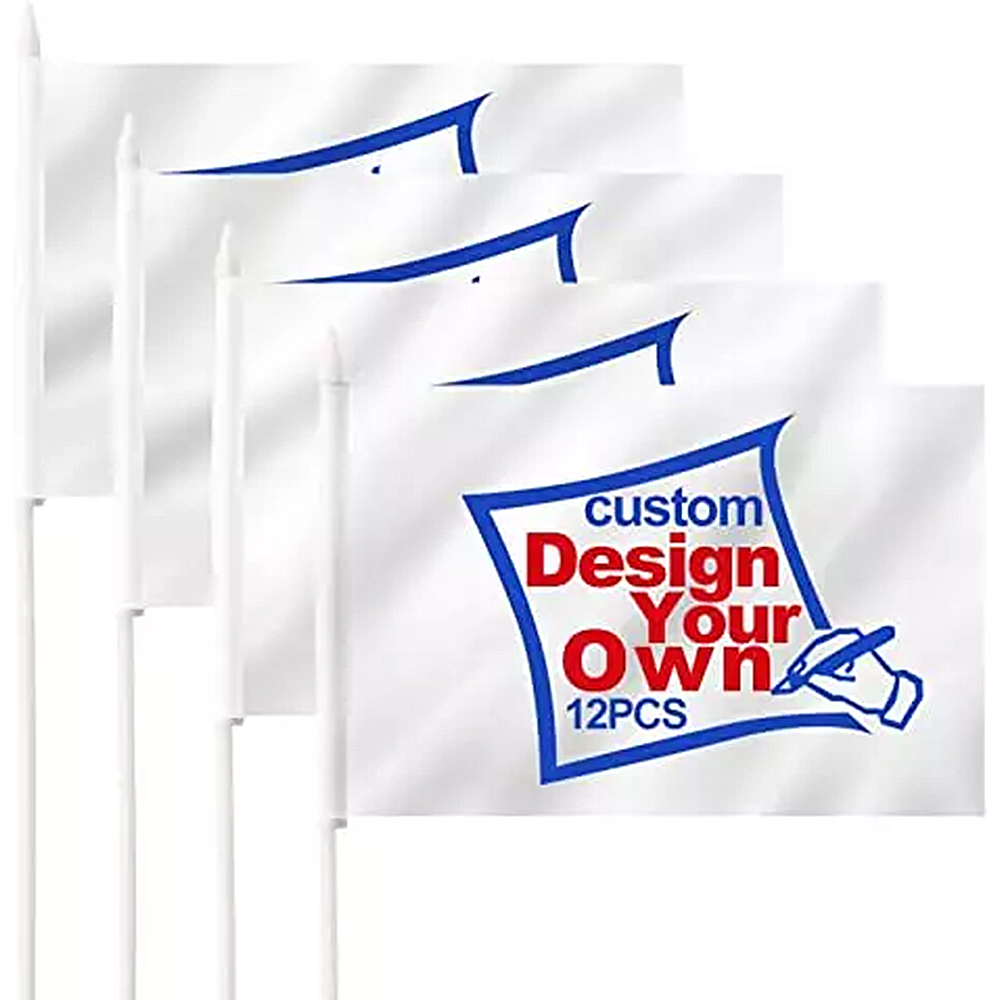 Promotional Sublimation Fabric Polyester Cotton Advertisement Flag 3x5 Display Campaign Custom Flag With Logo Custom Print