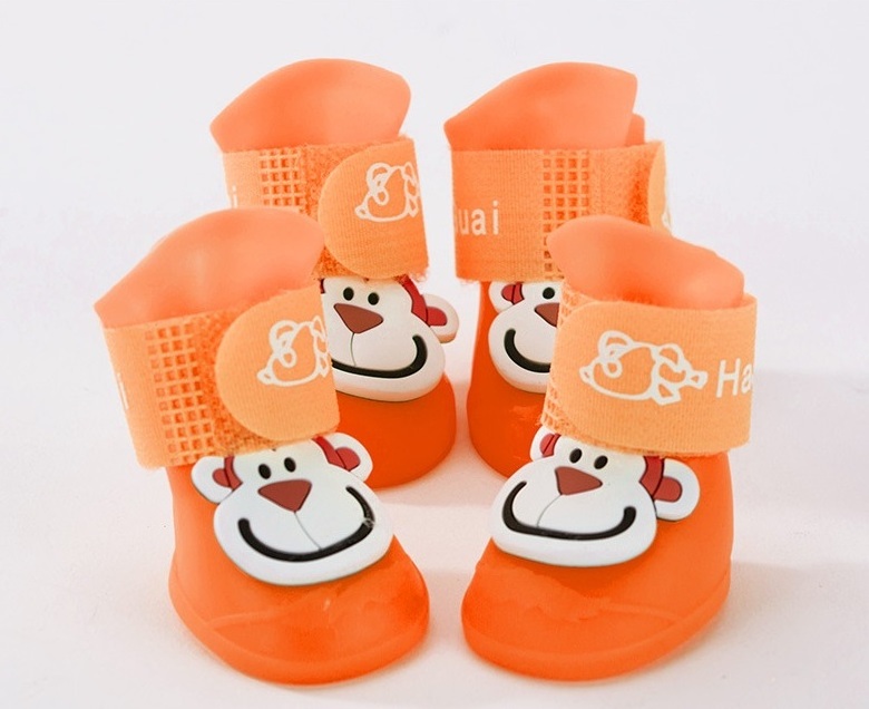 Dog Shoes Custom Silicone Raining Waterproof Anti-slip Winter Small Dog Shoes For Pet