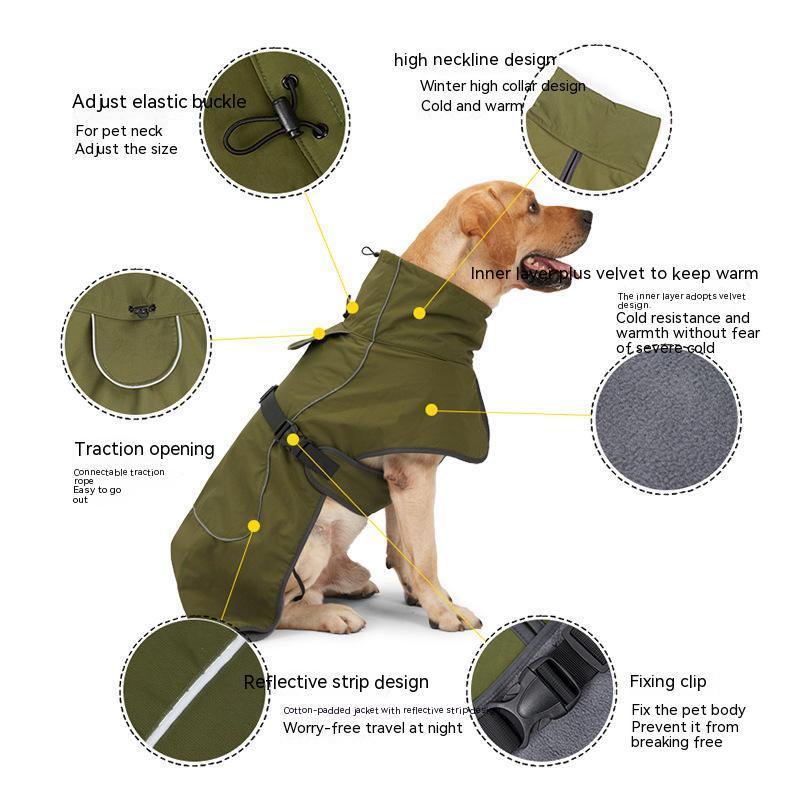 OEM/ODM Wholesale Waterproof Pet Dog Coat Winter Dog Clothes Jacket For Small Medium Big Dogs