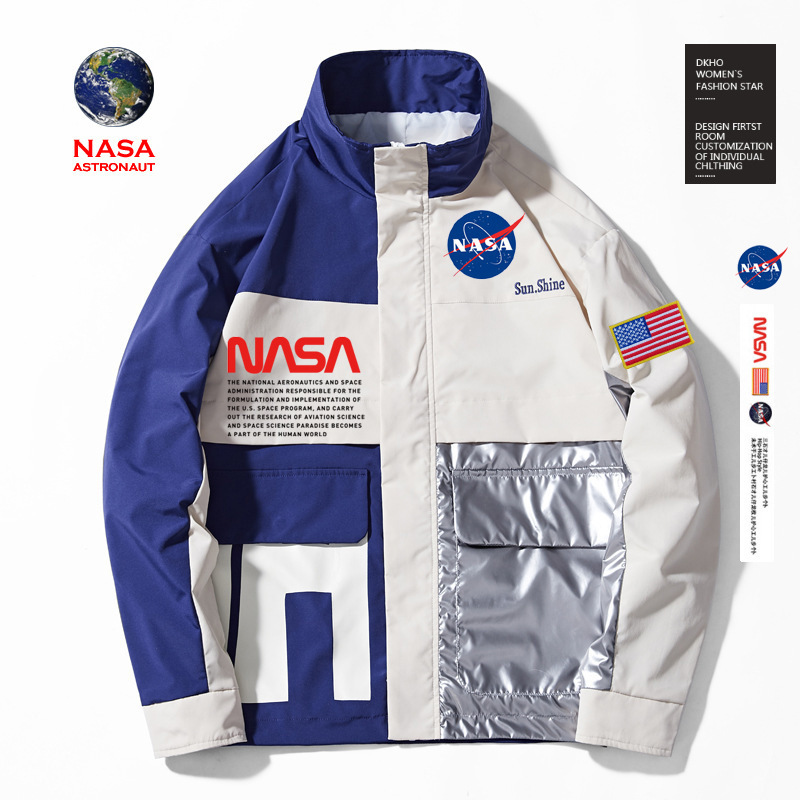 nasa bomber jacket high street hiphop customized trendy fashion windbreaker mens coat techwear streetwear coach nasa jacket