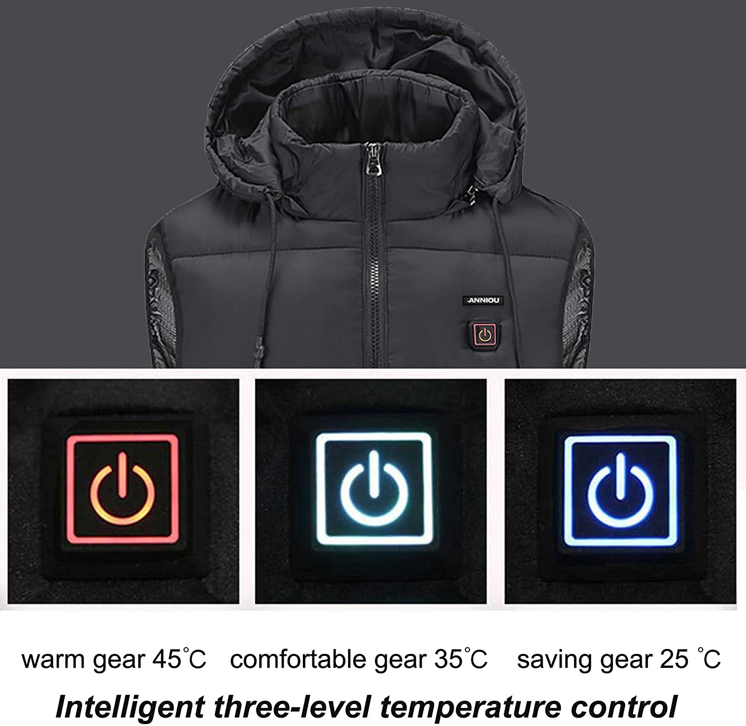 2021 winter OEM Hot Selling Plus Size Heated Vests in stock usb warm outdoor Vests jacket men's heated waistcoat