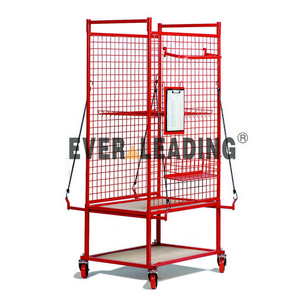 Powder coating metal auto detailing cart