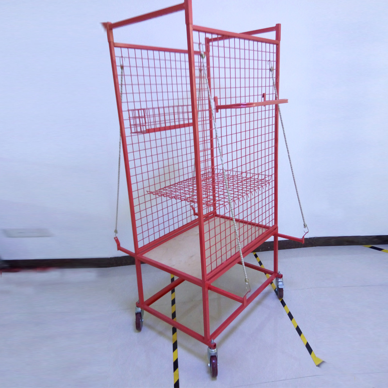 Powder coating metal auto detailing cart