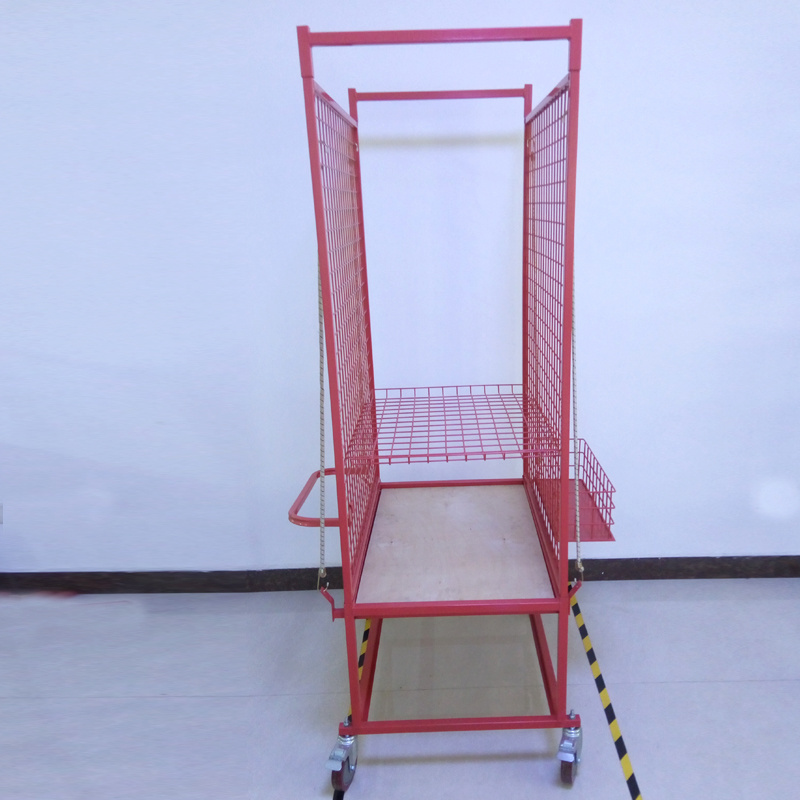 Powder coating metal auto detailing cart