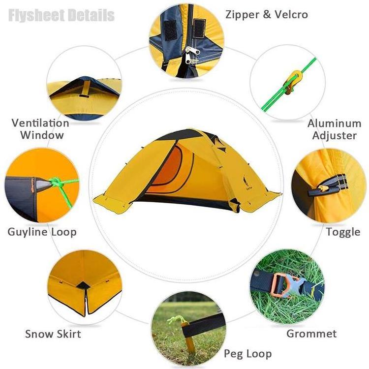 Sell high-quality outdoor camping tents with double beds for two people.