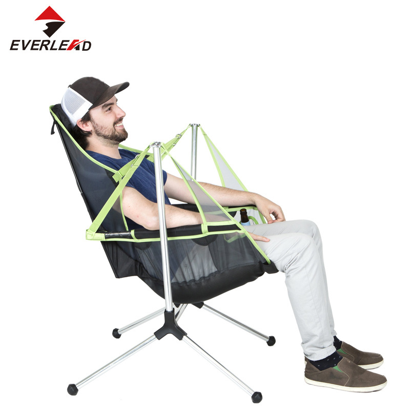 Portable backpack outdoor beach aluminium swinging rocking camp foldable relax folding recliners camping chair for kids