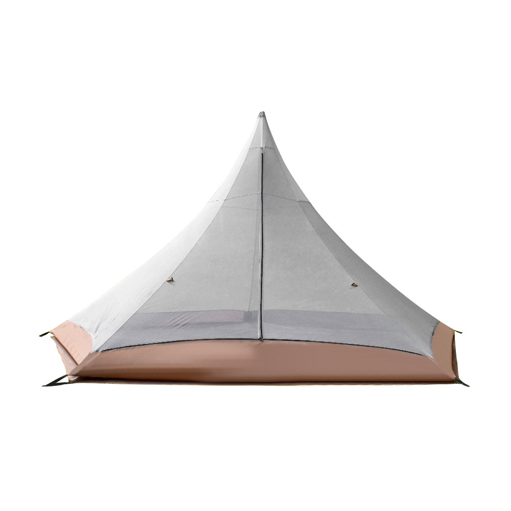 Glamping Canvas Camping Family Tent Windproof Indian Pyramid Tent