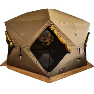 Outdoor Travel Waterproof Sunscreen Polygon Middle Eastern 6 Person Glamping Tent