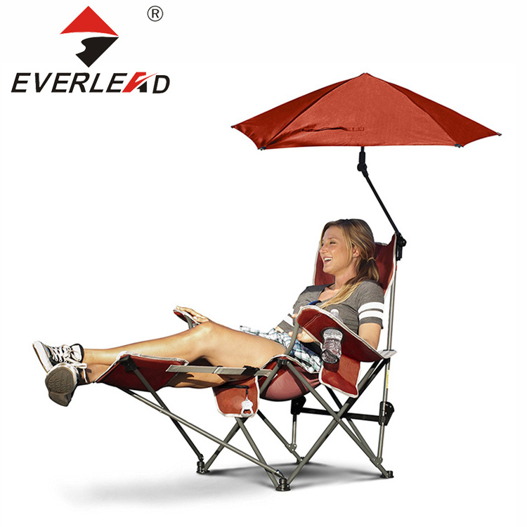 Heavy Duty Cheap Folding Camping Chair With Canopy Footrest