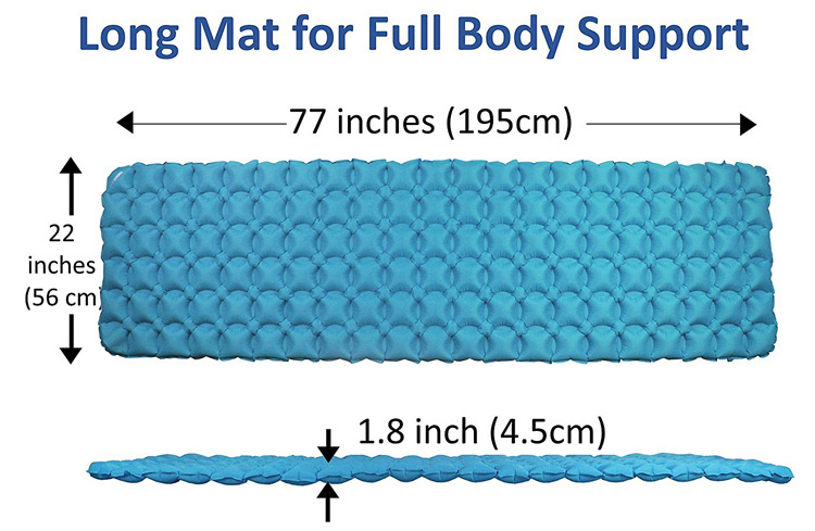 Ultralight Comfortable Backpacking Mattress Best as Tent Hammock Outdoor Pads, Compact Lightweight Camp Mats