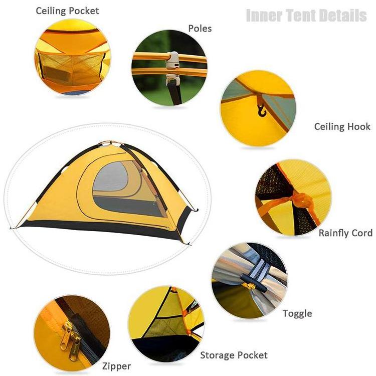 Sell high-quality outdoor camping tents with double beds for two people.