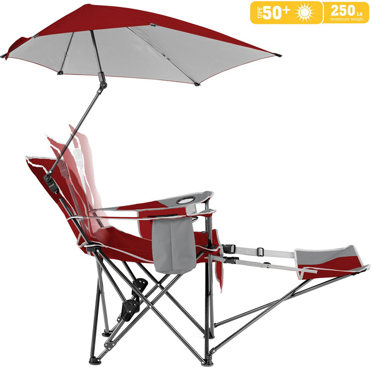 Heavy Duty Cheap Folding Camping Chair With Canopy Footrest