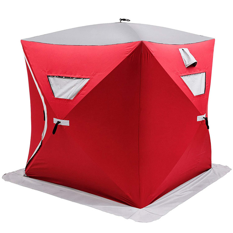 Camping Equipment Outdoor Portable Pop Up Fish Shelter Cube Winter Ice Fishing Tent