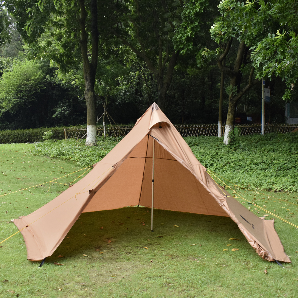 Glamping Canvas Camping Family Tent Windproof Indian Pyramid Tent