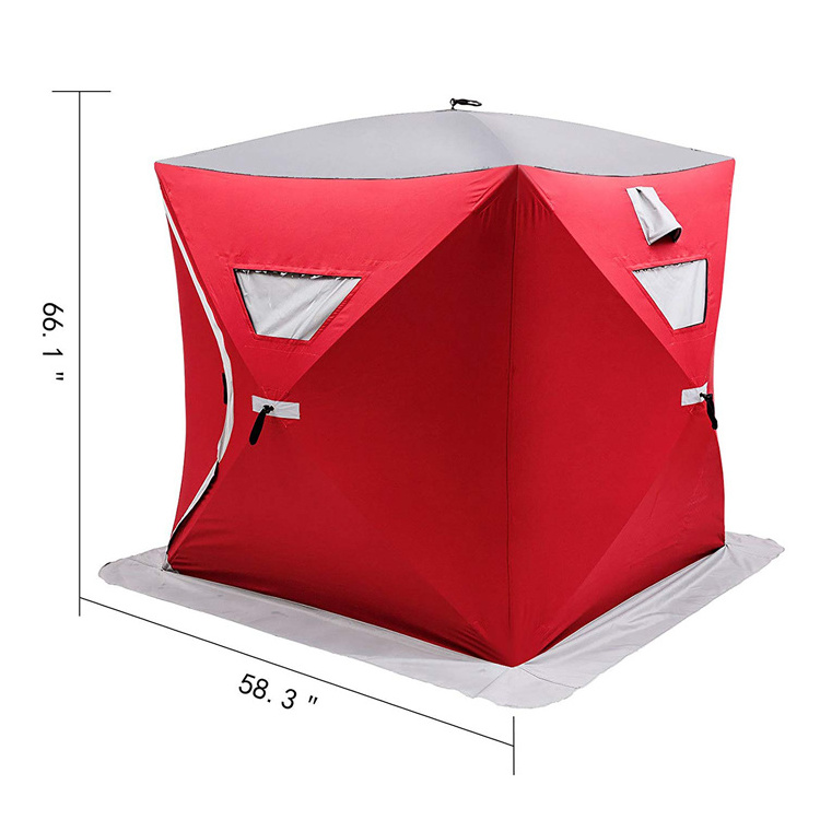 Camping Equipment Outdoor Portable Pop Up Fish Shelter Cube Winter Ice Fishing Tent