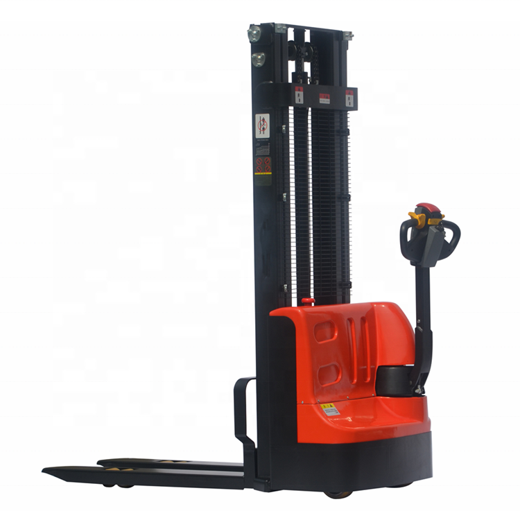 Factory Whole Sale Price ELES-15J 1.5Ton 3M  Full Electric Stacker Walkie Semi Electric Pallet Stacker Self loading Stacker