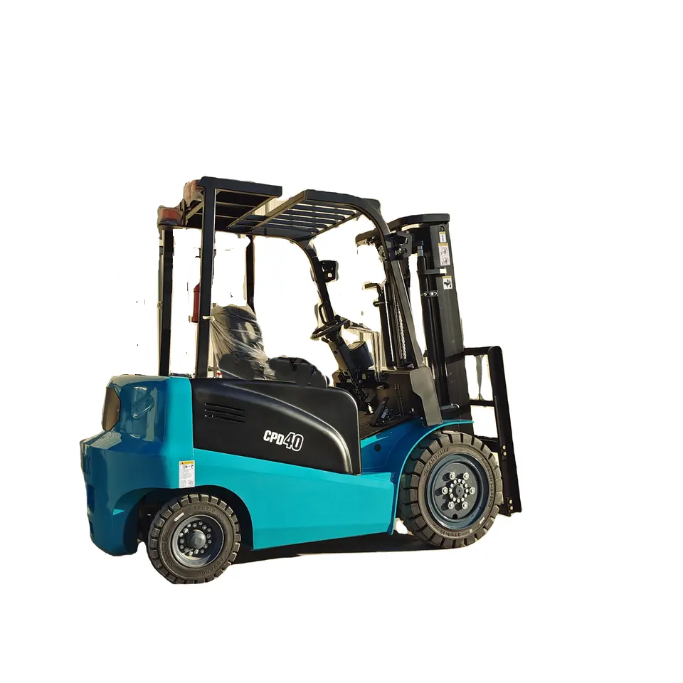 80V 600Ah lithium battery Electric forklift  FB40T 4 wheels electric forklift truck  4m 5m 6m  side shifter pneumatic tires