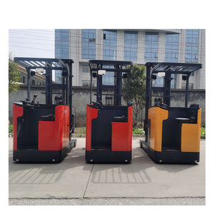 Hot sale economic legness forklift price 1.5ton 2 ton electric reach truck stacker with 6m 7 m triplex mast AC motor