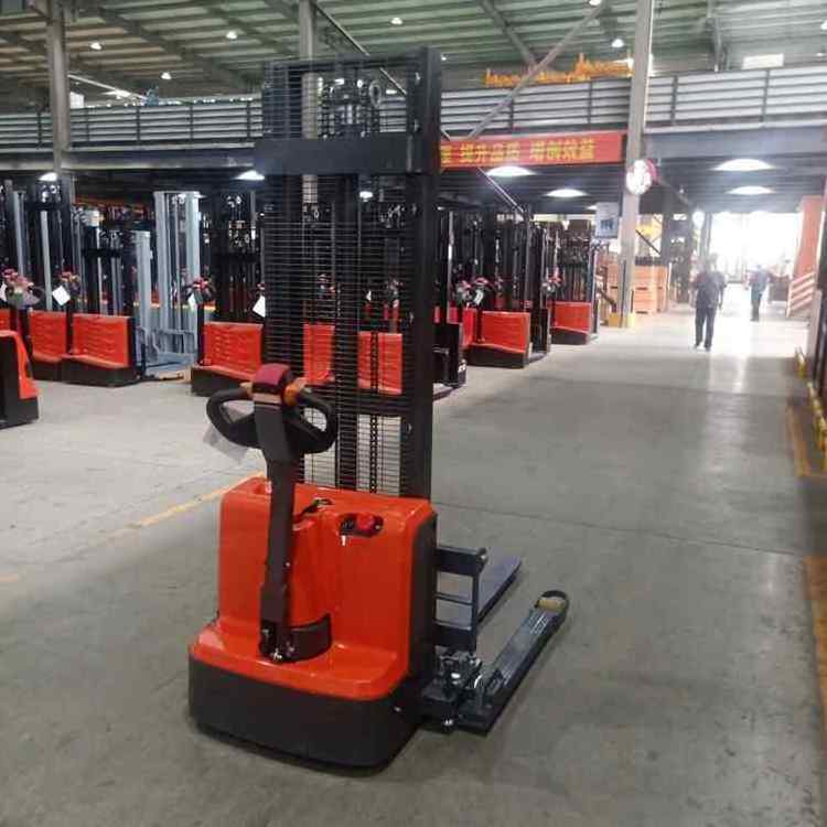 Factory Whole Sale Price ELES-15J 1.5Ton 3M  Full Electric Stacker Walkie Semi Electric Pallet Stacker Self loading Stacker