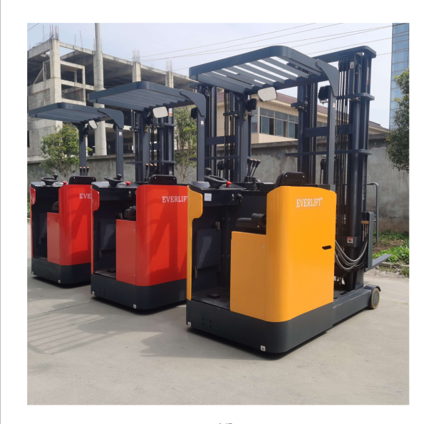 Hot sale economic legness forklift price 1.5ton 2 ton electric reach truck stacker with 6m 7 m triplex mast AC motor