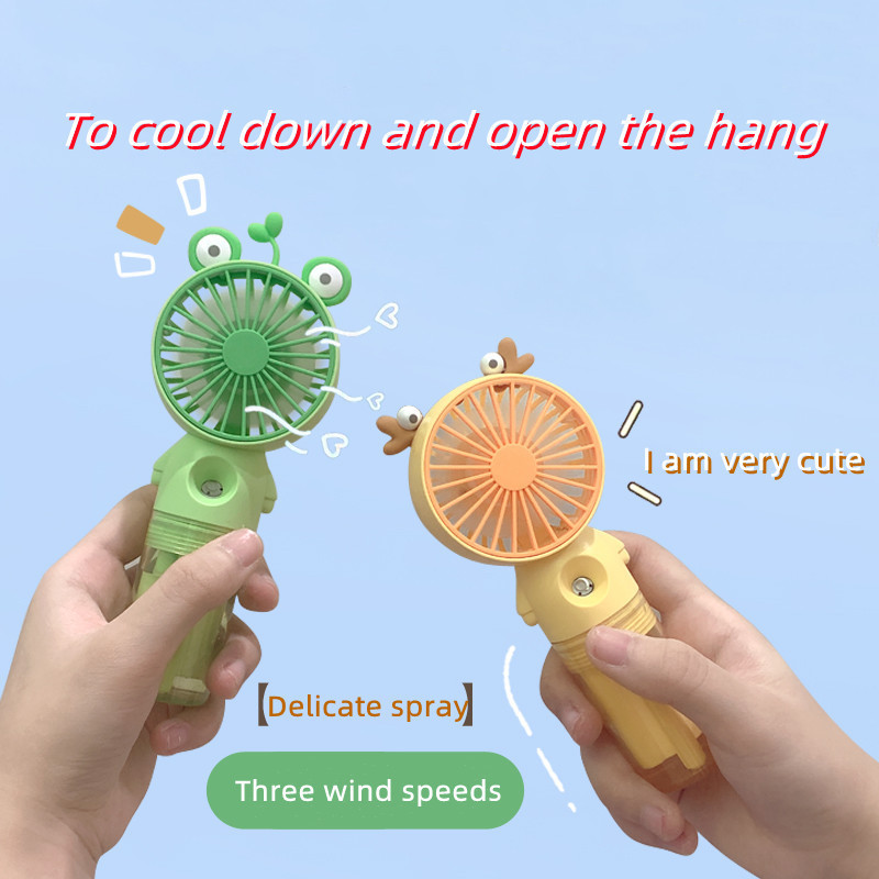 Personal Hand-held Handheld Spray small fan Mini Rechargeable Portable Fan Outdoor Humidification Cool Mist Fans