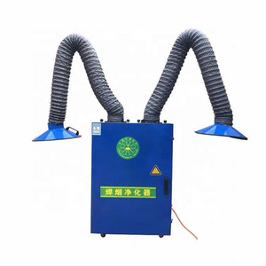 Smoke Dust Collector welding fume extractor with integrated high efficiency filter element