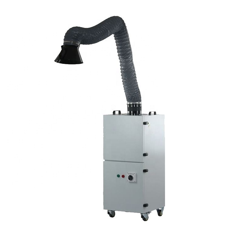 Telescopic flexible suction arm soldering laser machine welding fume extractor