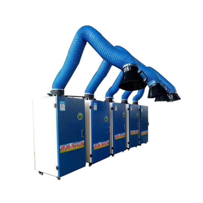 soldering laser machine Weld Air Fume Extractor with flexible arms