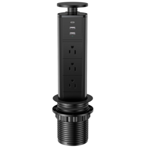 Pop up Power Desktop Hidden Socket Outlet for Meeting with USB and type-C Charger US standard