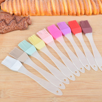 Custom 6.5in Pp Handle Barbecue Baking Kitchen Silicone Pastry Basting Bbq Spread Oil Butter Sauce Marinades Cooking Oil Brush