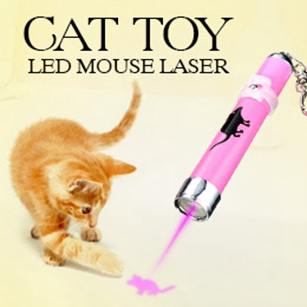 Funny Pet Cat Toy Light Laser Pointer Cat Light Up Rail Toy Toy Lazer Light