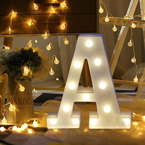 26 English Alphabet Home Decor Party Grand Words Marquee Light Letters Sign Mini Valentine'S Day Wedding Led Light Up Letters