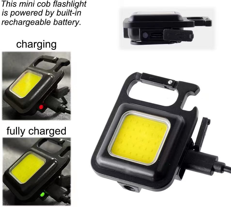 Mini Portable Camping Emergency Keychain COB Light