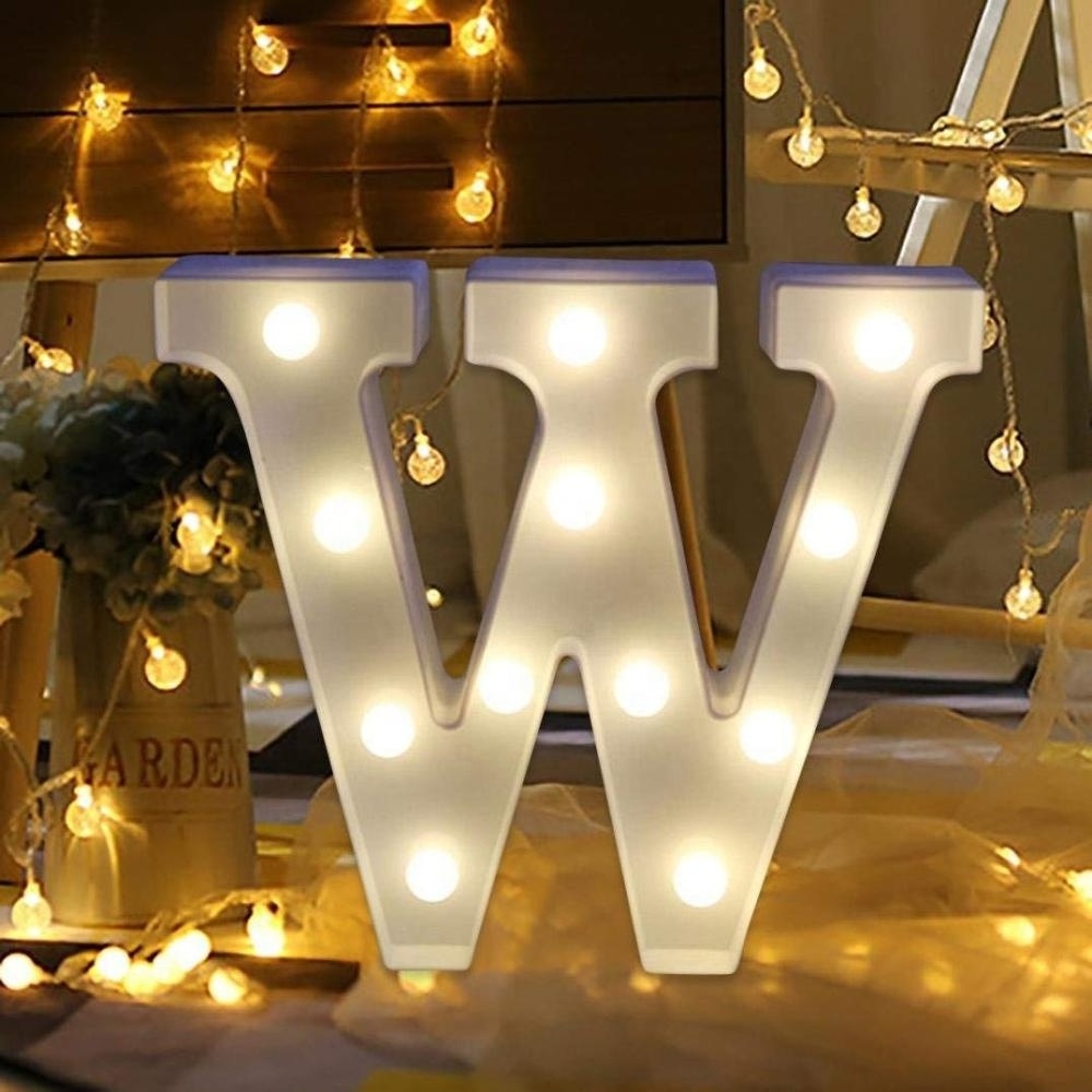 26 English Alphabet Home Decor Party Grand Words Marquee Light Letters Sign Mini Valentine'S Day Wedding Led Light Up Letters