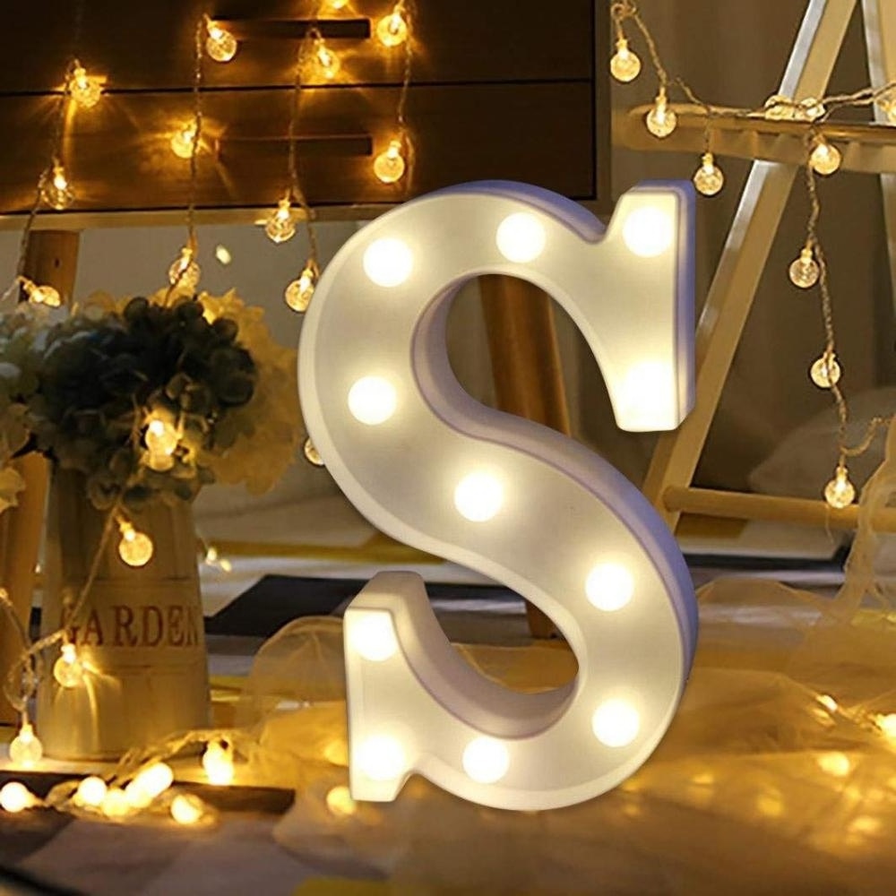 26 English Alphabet Home Decor Party Grand Words Marquee Light Letters Sign Mini Valentine'S Day Wedding Led Light Up Letters