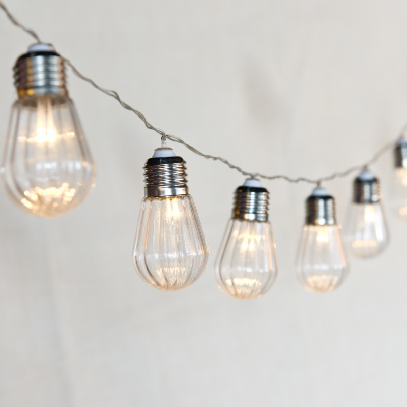 EVERMORE Battery Operated Decorative Filament Edison Bulbs LED String Light