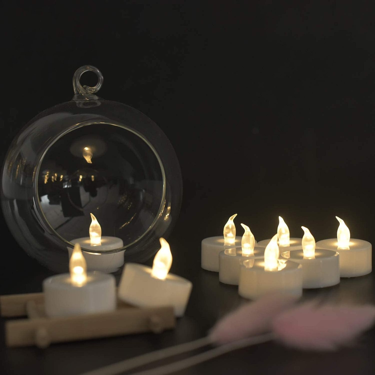 Home Decoration LED Electric Flameless Candle Lights Remote Control Battery Operated LED Tea Light