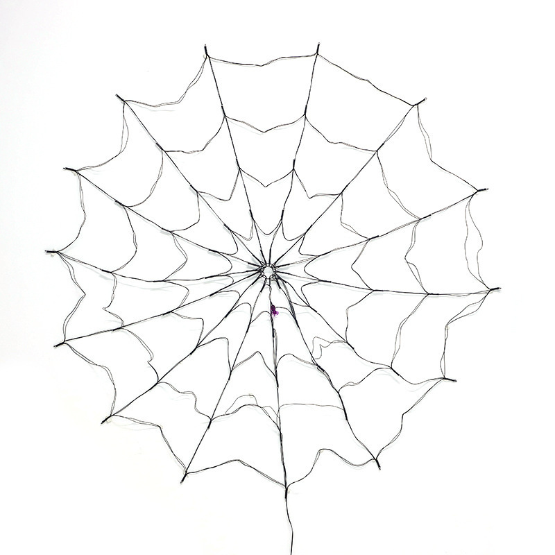 2022 Hot sale Halloween Eve Wall Decoration Banner Pendant Spider Web Horror Halloween LED Light For Party