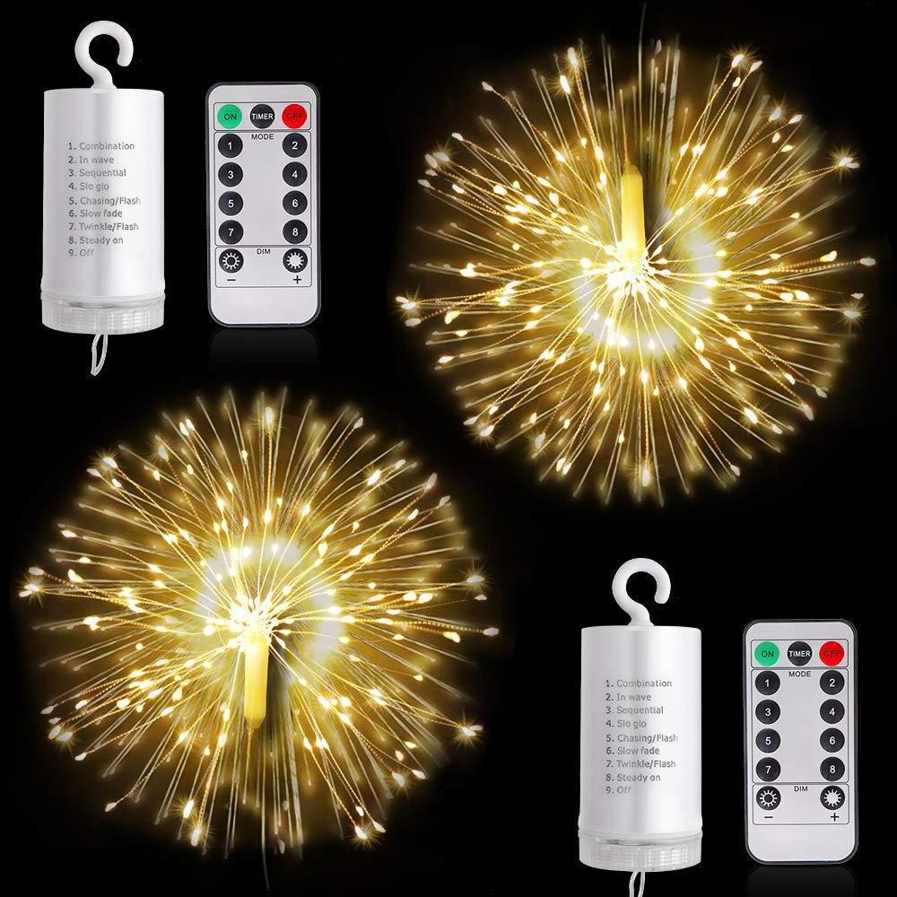 Garden Room  Decoration Battery Operated Firework Light LED Firework  Lantern Led String Fairy Light