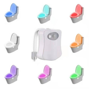 Smart Motion Sensor Toilet Seat Night Light 8 Colors Waterproof Backlight For Toilet Bowl