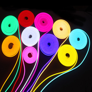 Flexible Custom Super Bright Cuttable 220v Free Cutting Silicon Rgb Led Neon Tube Flex Led Neon Top View Led Neon Flex 12v