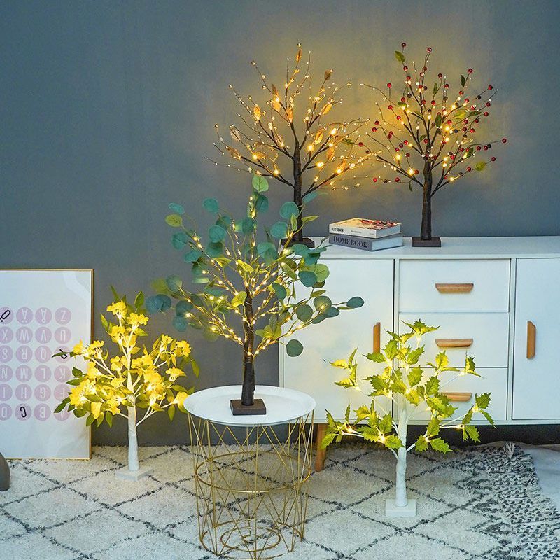 LED Artificial Plants USB Charging LED Festival Decoration Bedside Night Lamp Room decor Light